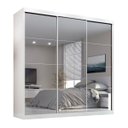 Ver imagem 5 de Guarda Roupa Casal Paris 2gav C/esp Nas 3pts Corre Branco