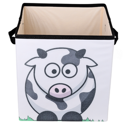 Caixa Organizadora de Brinquedos Estampada 28x30x28cm Cor:vaquinha - 3