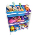 Ver imagem 1 de Organizador de Brinquedos Infantil Médio Cor:Azul e Violeta