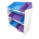 Ver imagem 4 de Organizador de Brinquedos Infantil Médio Cor:Azul e Violeta