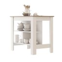Ver imagem 2 de Bancada Gourmet para Cozinha Branco com 2 Banquetas Alta
