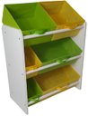 Ver imagem 1 de Organizador de Brinquedos Infantil Médio Cor:Amarelo e Verde Limão