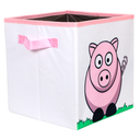 Ver imagem 2 de Caixa Organizadora de Brinquedos Estampada 28x30x28cm Cor:Porquinho