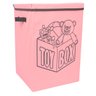 Cesto Porta Brinquedo, Caixa de Brinquedo - Rosa - 2