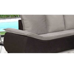 Sofá de Canto 6 Lugares Veludo Elefante Alphaville Hellen - Castor/Café - 4