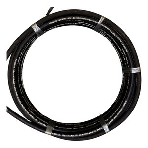 20 Metros Mangueira Hidráulica R1at 3/8 Trama de Aço 2610psi