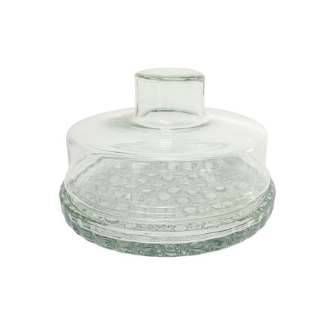 Queijeira de Vidro com Tampa Colonial Porta Queijo 20cm - Mistral