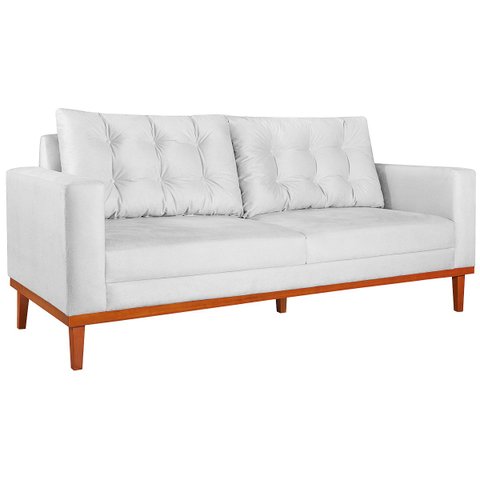 Sofá 2 Lugares Dubai Suede - Doce Sonho Móveis Sofá 2 Lugares Sofás Branco