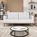 Ver imagem 2 de Sofá 2 Lugares Dubai Suede - Doce Sonho Móveis Sofá 2 Lugares Sofás Branco
