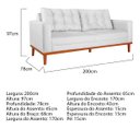 Ver imagem 4 de Sofá 2 Lugares Dubai Suede - Doce Sonho Móveis Sofá 2 Lugares Sofás Branco