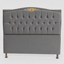 Ver imagem 2 de Cabeceira Greta 160cm Estofada Veludo p/ Cama Box Casal Queen Quarto
