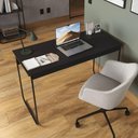 Ver imagem 5 de Mesa de Estudos Escrivaninha Home Office Industrial Criare Quarto Escritório Bancada Simples Preto