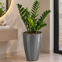 Ver imagem 2 de Vaso de Fibra de Vidro Roma P 50cm Decorativo Cinza Escuro