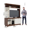 Ver imagem 5 de Estante Home Theater Ambiente Valença Nogueira Real Off White – Colibri