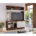 Ver imagem 1 de Estante Home Theater Ambiente Valença Nogueira Real Off White – Colibri