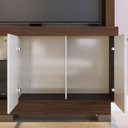 Ver imagem 6 de Estante Home Theater Ambiente Valença Nogueira Real Off White – Colibri