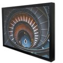 Ver imagem 3 de Quadro Decorativo Caixa Arquitetura Escadas em Espiral TaColado Moldura Caixa 3cm Madeira com Vidro