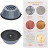 Kit 04 Suporte Pé Nivelador Anti-Ruído Silicone Maquina de Lavar Lava Louças Geladeira Fogão Sofá Me - 5