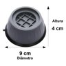 Kit 04 Suporte Pé Nivelador Anti-Ruído Silicone Maquina de Lavar Lava Louças Geladeira Fogão Sofá Me - 9