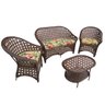 Conjunto Sofá e Poltronas Jogo para Varanda Area Externa Jardim - 1