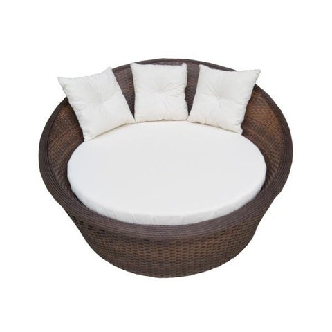 Cadeira Grande Branca, Sofá Redondo Off White para Jardim Varanda