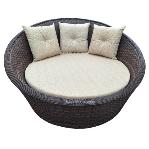 Poltrona Chaise Orbital Area Externa Alumínio e Fibra