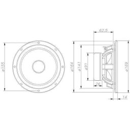 Kit 2 Vias Bravox Cs60Bk 130W Rms Alto Falante de 6 Polegadas - 8