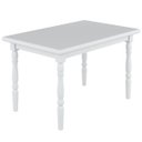 Ver imagem 1 de Mesa de Jantar Retangular para Cozinha 102 Branco
