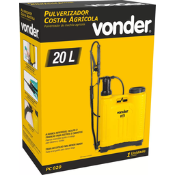 Pulverizador Costal Bomba Manual Vonder PC020 Pulverização Veneno Agrícola Jardinagem - 6