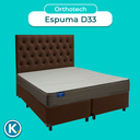 Ver imagem 4 de Cama Box + Colchão Queen D33 Orthotech Inducol + Cabeceira Estofada