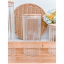 Ver imagem 3 de Pote de Vidro Canelado com Tampa Bambu Wolff 1,1 Litros