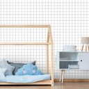 Ver imagem 1 de Papel de Parede Quadriculado Branco 59x300cm