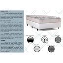 Ver imagem 4 de Cama Box Baú Queen: Colchão Ortopédico Herval Ag65 Santorini C1604 + Base Crc Linhão White (