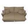 Sofá 2.12M Tecido Impermeável de Linho com Molas Cama Inbox Premium Bege - 7