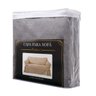 Kit Capa Para Sofá De 3 E 4 Lugares Impermeável Acquablock Cor:Cinza Grafite - 2