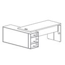 Ver imagem 7 de Conjunto Escritório: Mesa 6294 + Balcão 6292