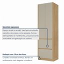 Ver mais imagens de Cozinha Rainha 6 Peças 10 Portas Cristaleira com Rodapé Reflecta 100% MDF