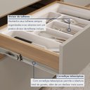 Ver imagem 5 de Cozinha Rainha 6 Peças 10 Portas Cristaleira com Rodapé Reflecta 100% MDF