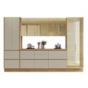 Ver imagem 2 de Cozinha Rainha 6 Peças 10 Portas Cristaleira com Rodapé Reflecta 100% MDF