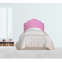 Ver imagem 1 de Cabeceira Cama Box Solteiro Provençal Veludo Rosê com Tachas