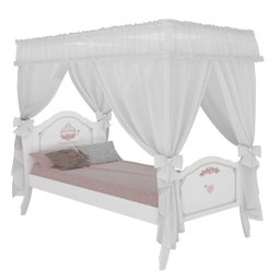 Cama Infantil Juvenil Princesa Encantada com Dossel MDF Pura Magia - 2