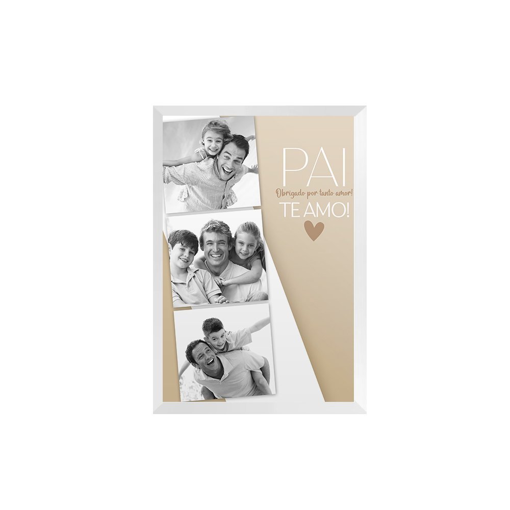 Quadro Personalizado Foto Dia dos Pais Frases Amor | MadeiraMadeira
