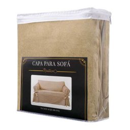 Kit Capa Para Sofá De 3 E 4 Lugares Impermeável Acquablock Cor:Bege - 2
