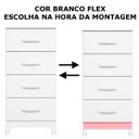Ver imagem 2 de Cômoda Compacta 4 Gavetas Molly Branco/Rosa - Biflex