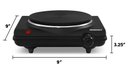 Ver imagem 7 de Elite Gourmet Chapa Elétrica de Ferro Fundido 1000w com Controle de Temperatura (preto)