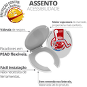 Ver imagem 2 de Assento Tampa Sanitário Especial para Cadeira de Banho com Tampa Branco Durín