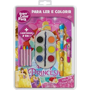 Livro Disney Super Color Pack Registro Inmetro - Princesas