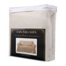 Kit Capa Para Sofá De 3 E 4 Lugares Impermeável Acquablock Cor:Crua - 2
