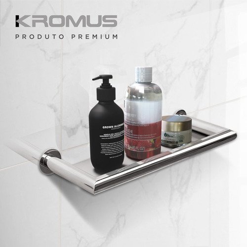 Prateleira / Porta Shampoo 50 Cm Inox - Kromus Me0213-50 - 4