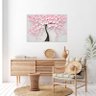 Quadro Decorativo Tela Canvas Flores e Folhas Pink Flower Tree - 90x60 Cm - 4